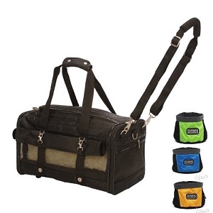Sherpa Ultimate Large on Wheels Airline Approved Ped Dog Cat Carrier and Portable Travel Bowl included.